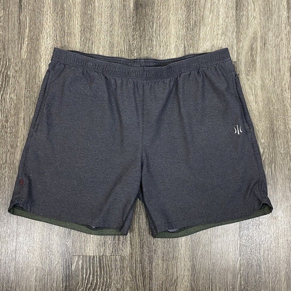 Rhone Shorts Mens Size 2XL Gray Nylon Mesh Perforated Unlined Elastic Drawstring - Picture 1 of 16